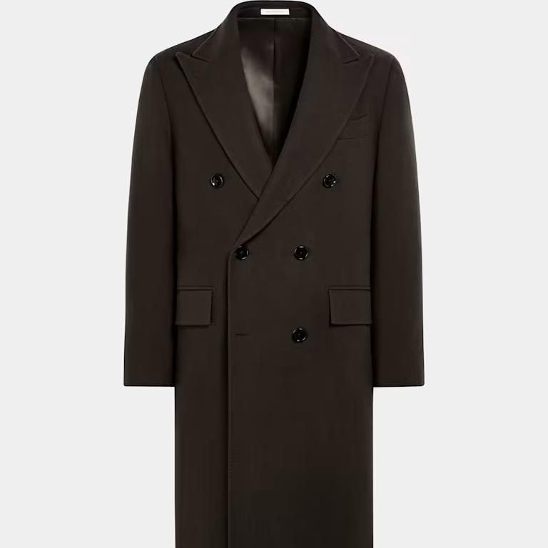 Men's Premium Tailored Wool Blend Overcoat
