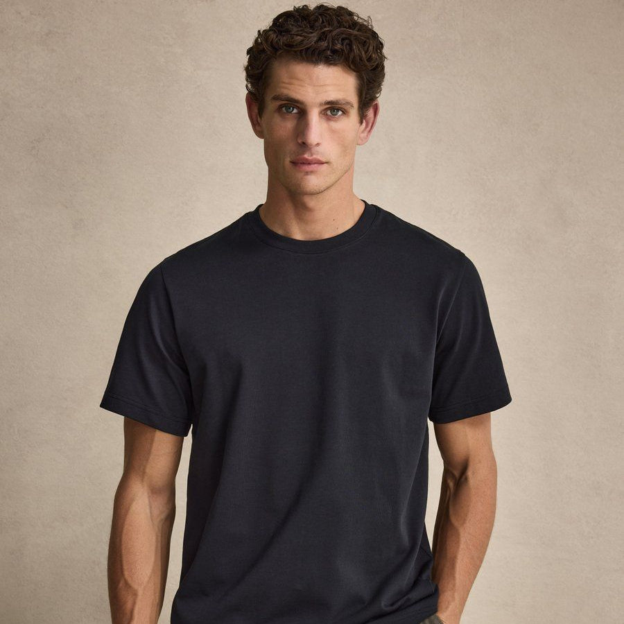 Classic Cotton Crew Neck T-Shirt - Black